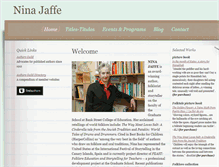 Tablet Screenshot of ninajaffe.com